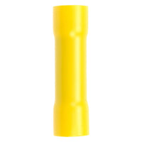 Megatronix VB4Y Vinyl Fully Insulated Flared Butt Connectors 4 Gauge Yellow 25 Pieces