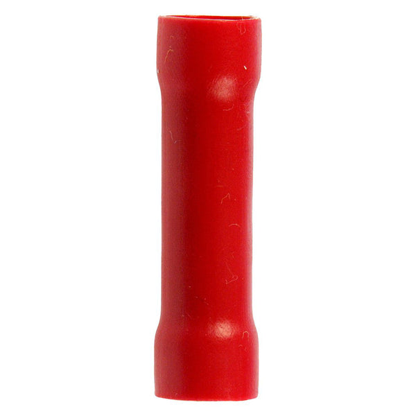 Megatronix VB8R Vinyl Fully Insulated Flared Butt Connectors 8 Gauge Red 25 Pieces