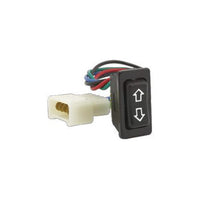 Megatronix WSP3 Illuminated Power Window 5-Pin Prong Terminal Momentary Rocker Switch With Plug