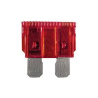 Megatronix ATC10 ATC/ATO Type Automotive Regular Blade Fuses 10 Amp Red 25 Pieces