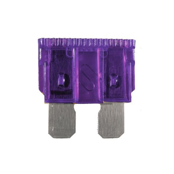 Megatronix ATC3 ATC/ATO Type Automotive Regular Blade Fuses 3 Amp Violet 25 Pieces