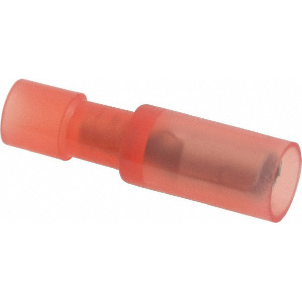 Megatronix BNFR Nylon Fully Insulated Female Bullet Connectors 22-18 Gauge Red 100 Pieces