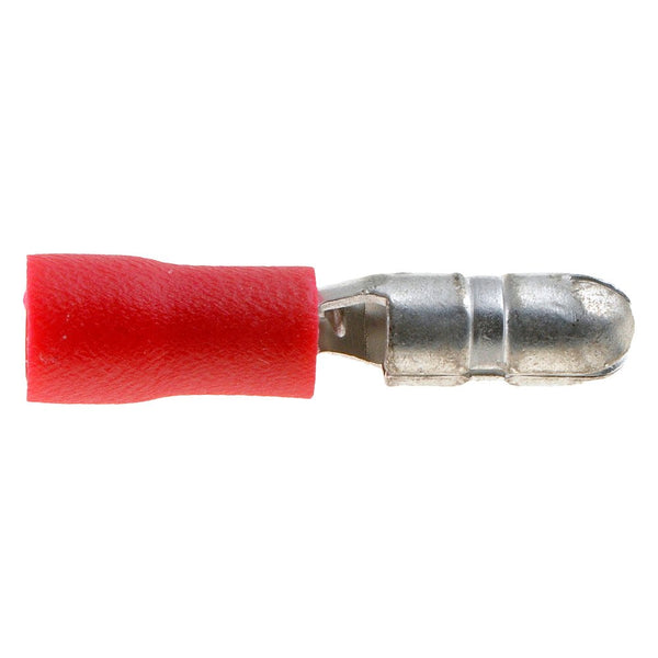 Megatronix BVMR Vinyl Insulated Male Bullet Connectors 22-18 Gauge Red 100 Pieces