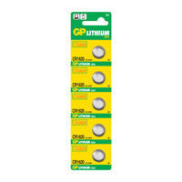 GP CR1620 3Volt Coin Cell Lithium Batteries 16mm x 2.0mm