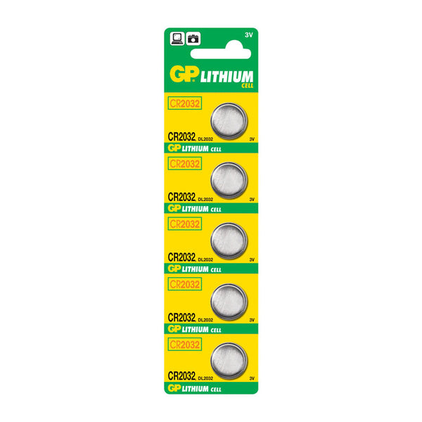 GP CR2032 3Volt Coin Cell Lithium Batteries 20mm x 3.2mm