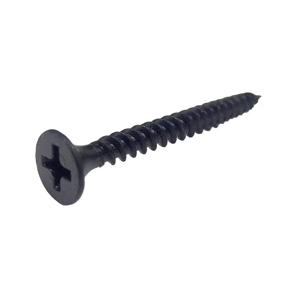 Megatronix DW610 Phillips Bugle Head Fine Thread Drywall Screws Black Phosphate #6 x 1 Inch 100 Pieces