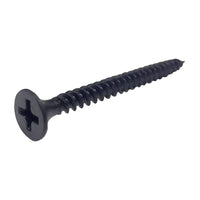 Megatronix DW615 Phillips Flat Head Fine Thread Drywall Screws Black Phosphate #6 x 1-1/2 Inch 100 Pieces