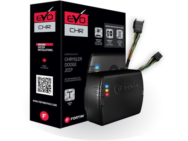 Fortin EVO-CHRT4 Stand-Alone Add-On Remote Start Car Starter System for Select Chrysler Dodge Jeep Fobik Smart Key Vehicles
