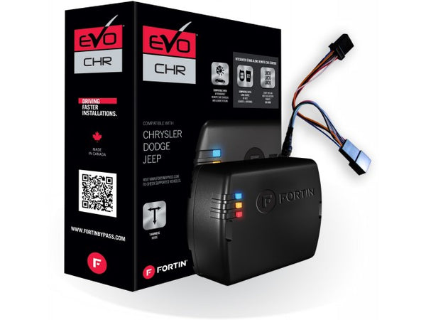 Fortin EVO-CHRT6 Stand-Alone Add-On Remote Start Car Starter System For Select Chrysler Dodge Jeep Fobik Key Or Push-To-Start Key Vehicles