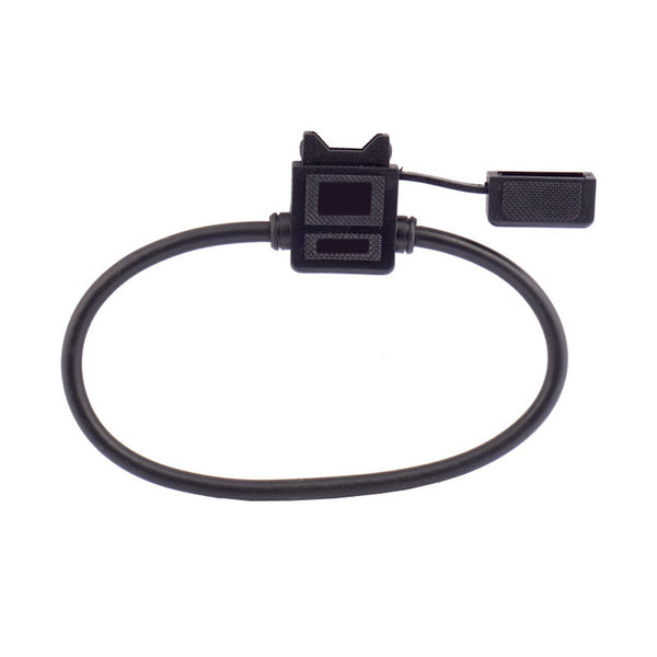 Megatronix FHB12CBB ATC/ATO Type In-Line Automotive Regular Blade Fuse Holder With Snap-On Cap 12 Gauge Black