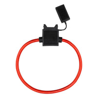 Megatronix FHB12CRB ATC/ATO Type In-Line Automotive Regular Blade Fuse Holder With Snap-On Cap 12 Gauge Red