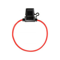 Megatronix FHM16CRB APM/ATM Type In-Line Automotive Mini Blade Fuse Holder With Snap-On Cap 16 Gauge Red