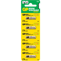 GP BATP27A 12Volt Alarm Remote Alkaline Batteries 27A