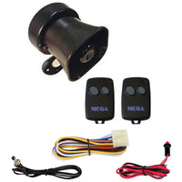 Megalarm MEGA110 Self Contained Car Alarm Remote Vehicle Security System With Keyless Entry