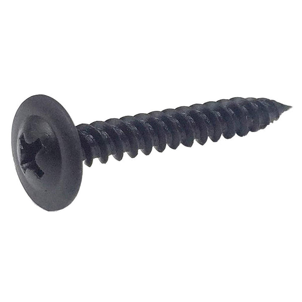 Megatronix PW810 Phillips Truss Head Fine Thread Super Sharp Screws Black Oxide #8 x 1 Inch 100 Pieces