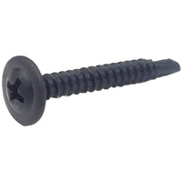 Megatronix PWT810 Phillips Truss Head Fine Thread Self-Drilling Screws Black Oxide #8 x 1 Inch 100 Pieces