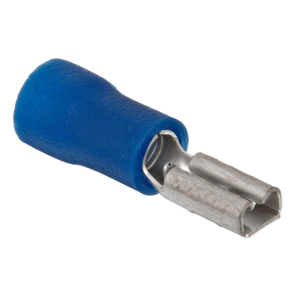 Megatronix VFDB110 Vinyl Insulated Female Quick Disconnect Connectors 16-14 Gauge 0.110 Blue 100 Pieces