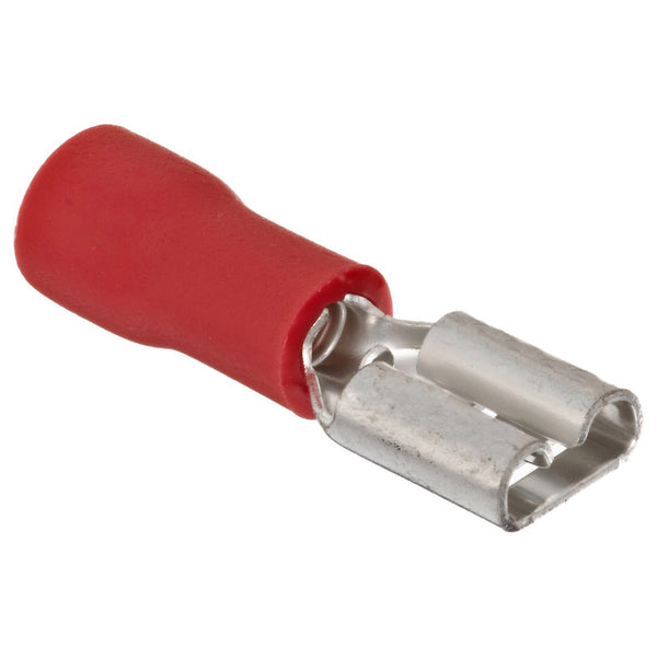 Megatronix VFDR187 Vinyl Insulated Female Quick Disconnect Connectors 22-18 Gauge 0.187 Red 100 Pieces