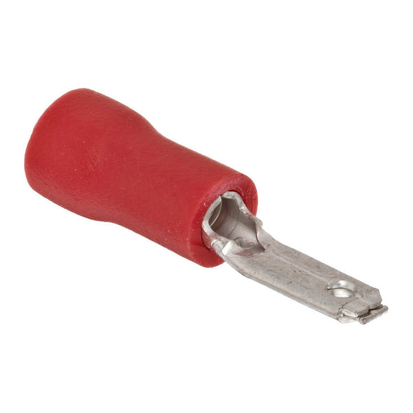 Megatronix VMDR110 Vinyl Insulated Male Quick Disconnect Connectors 22-18 Gauge 0.110 Red 100 Pieces