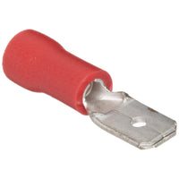 Megatronix VMDR187 Vinyl Insulated Male Quick Disconnect Connectors 22-18 Gauge 0.187 Red 100 Pieces
